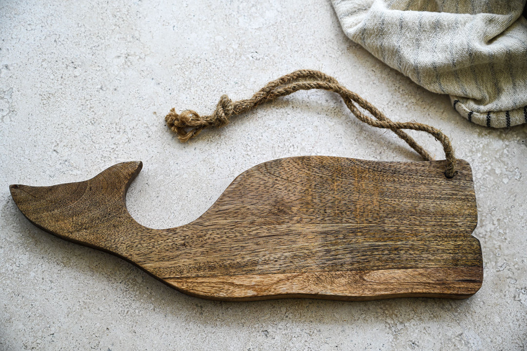 Whale Cheese/Cutting Board-Mango Wood