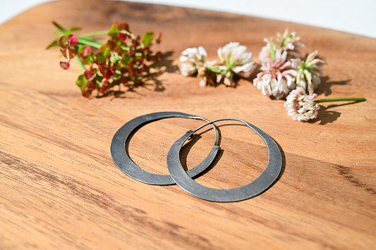 Small Hoop Earrings in Silver