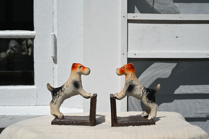 Cast Iron Terrier Bookends