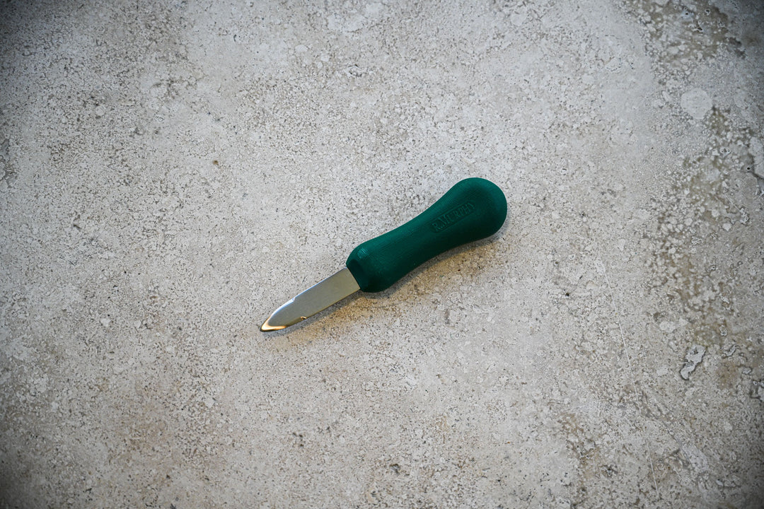 Oyster Knife-Green Plastic : Oloysph