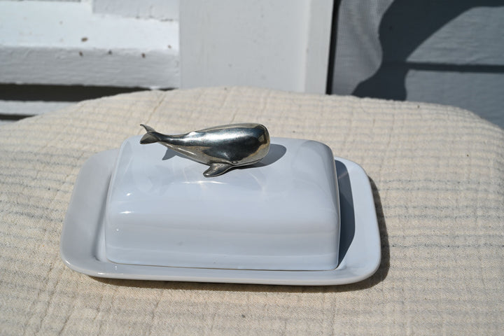 Butter Dish-Whale Stoneware